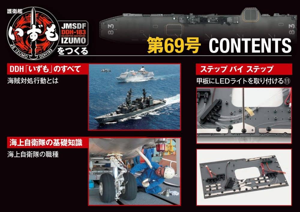 デアゴスティーニ 護衛艦いずもをつくる　68号〜74号 ７冊セット 護衛艦いずもをつくる 艦載装備セット | デアゴスティーニ公式